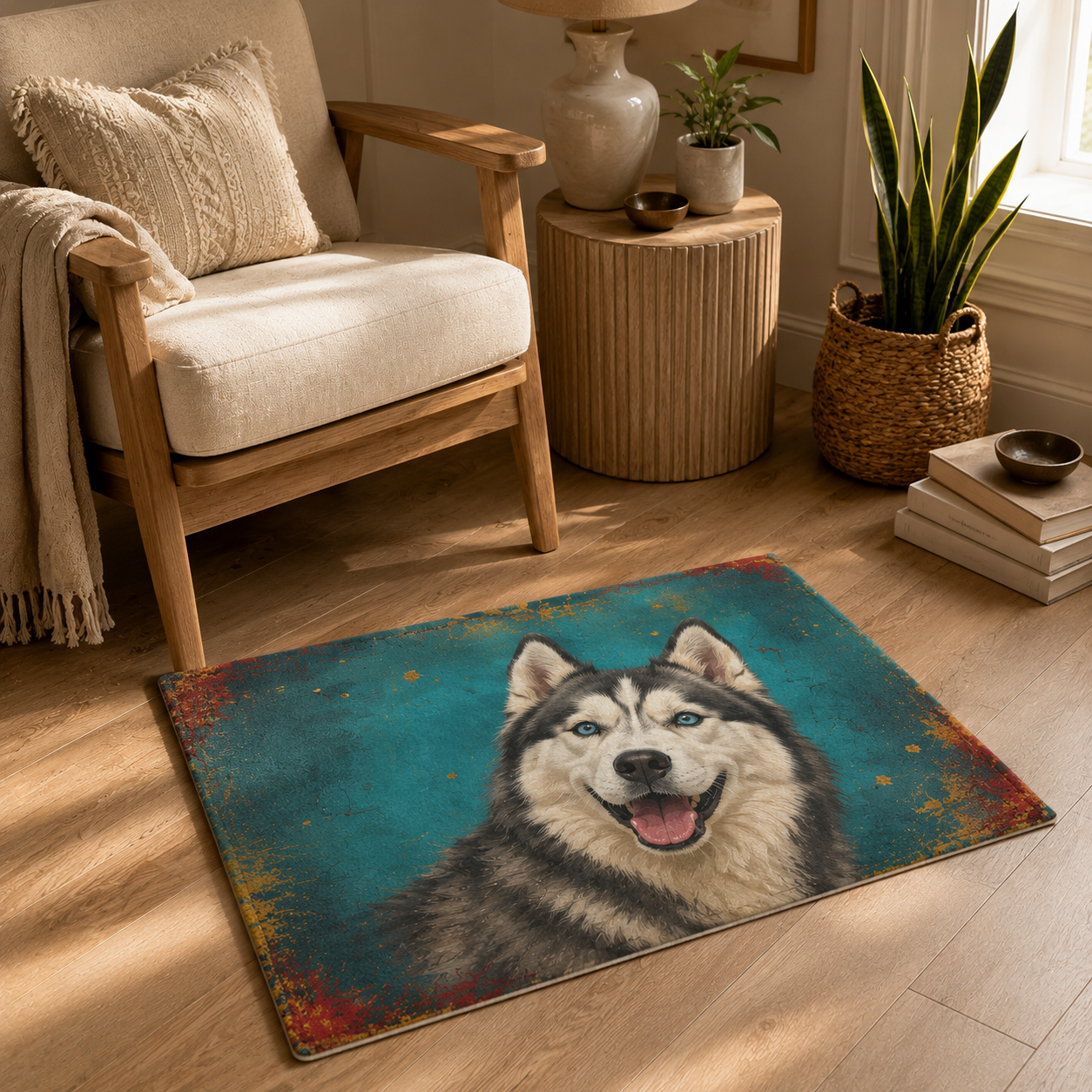 Custom Photo Dog Area Rug | Gift For Dog Lovers