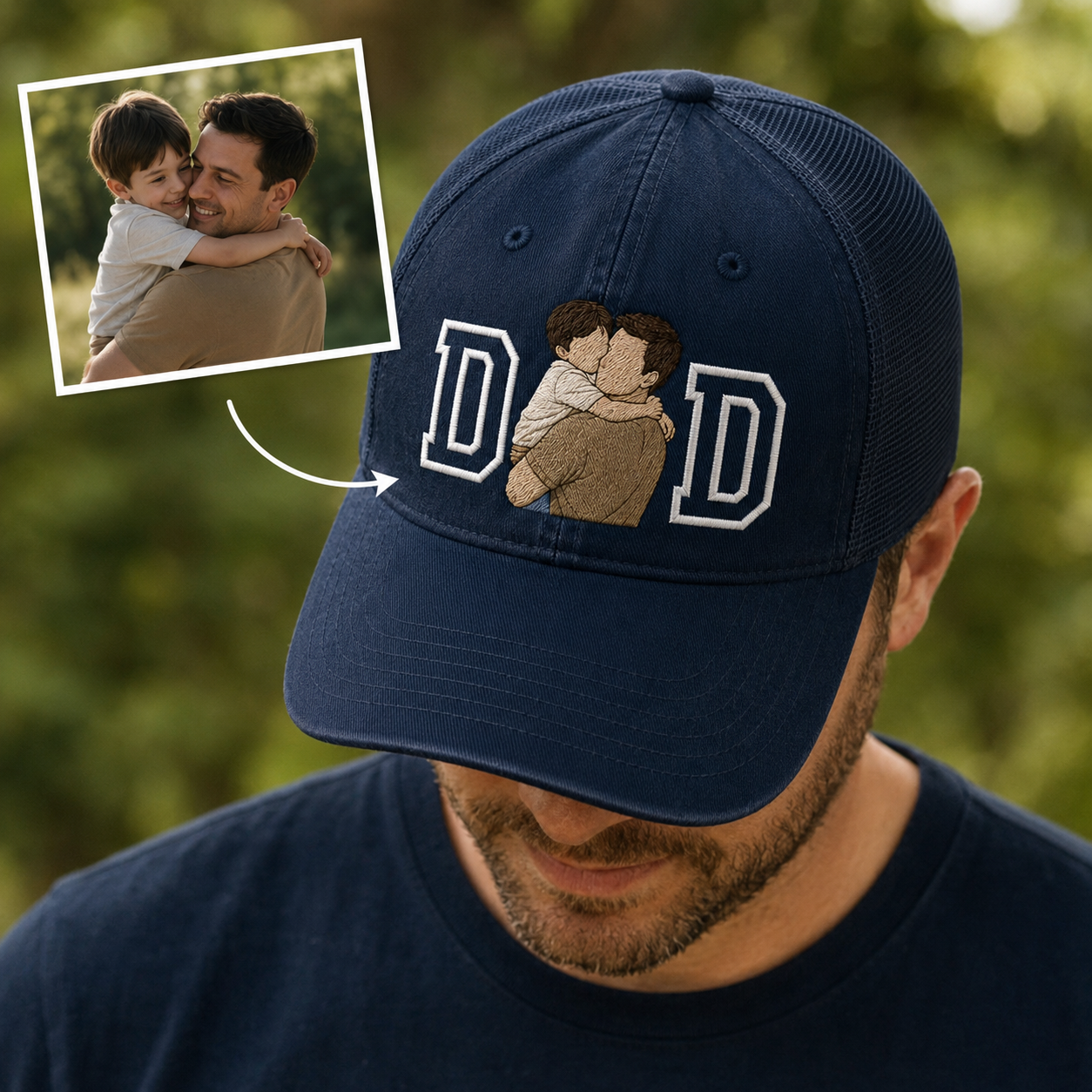 Custom Photo Dad Hat, Personalized Embroidered Cap, Dog Dad Hat, Father’s Day Gift For Dad THUC99