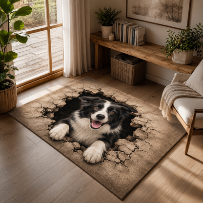 Custom Photo Dog Area Rug | Gift For Dog Lovers