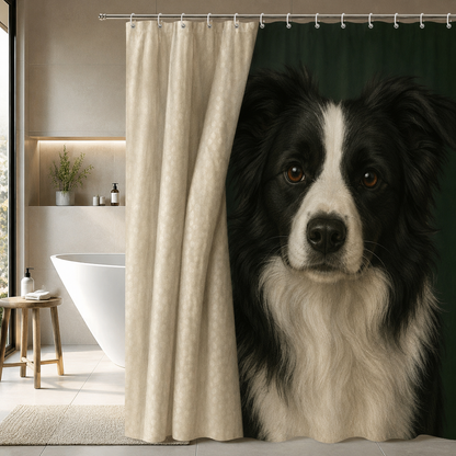 Custom Photo Dog Shower Curtain | Gift For Dog Lovers