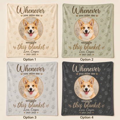 Custom Photo Dog Loving Memories Blanket | Personalized Dog Lovers Gifts | Gift For Dog Lovers TOM99
