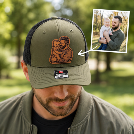 Personalized Father's Day Gift Trucker Hat | Custom Dad Photo Hat | Father's Day Gift | Gift For Dad | Dad Gifts