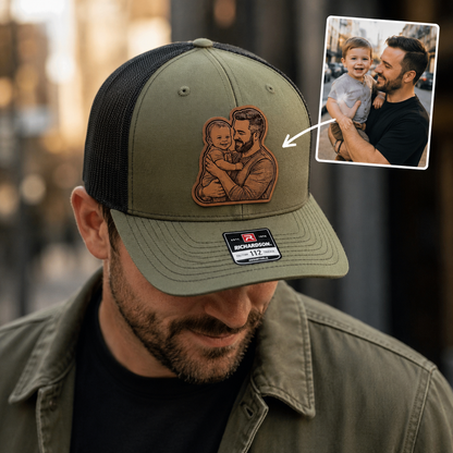 Personalized Father's Day Gift Trucker Hat | Custom Dad Photo Hat | Father's Day Gift | Gift For Dad | Dad Gifts