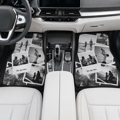 Personalized Dad Memories Flannel Car Floor Mats, Custom Dad Floor Mats, Gift For Dad TOM99