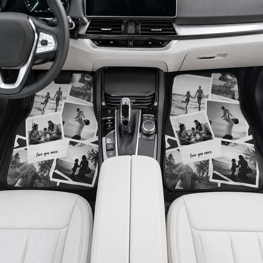 Personalized Dad Memories Flannel Car Floor Mats, Custom Dad Floor Mats, Gift For Dad TOM99
