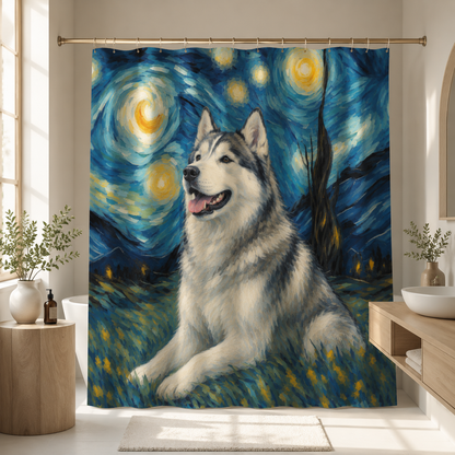 Custom Photo Dog Shower Curtain | Gift For Dog Lovers