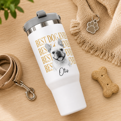 Custom Photo Best Dog Ever 30oz Tumbler | Gift For Dog Lovers | Pet Lover Gifts TOM99