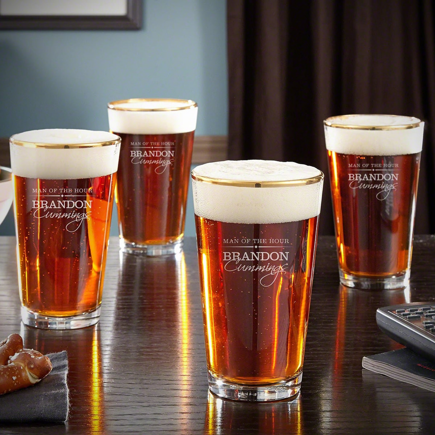 Laser Engraved Pint Glasses Custom