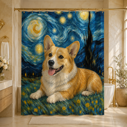Custom Photo Dog Shower Curtain | Gift For Dog Lovers