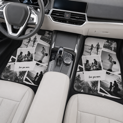 Personalized Dad Memories Flannel Car Floor Mats, Custom Dad Floor Mats, Gift For Dad TOM99