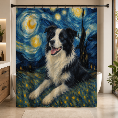 Custom Photo Dog Shower Curtain | Gift For Dog Lovers