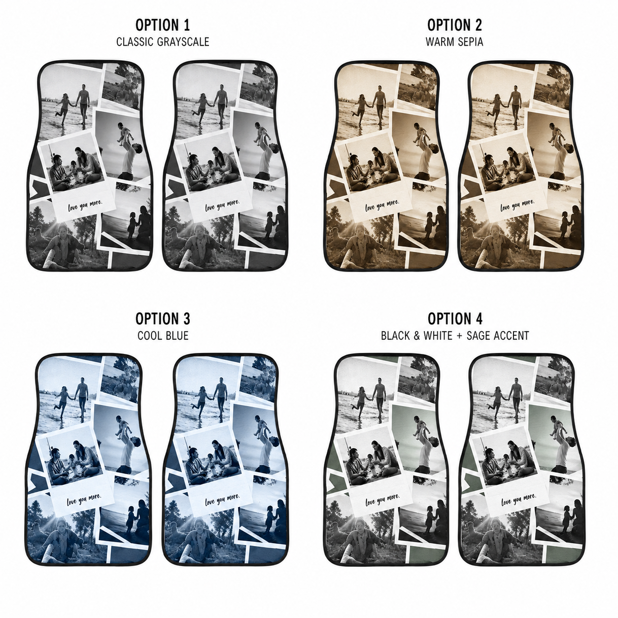 Personalized Dad Memories Flannel Car Floor Mats, Custom Dad Floor Mats, Gift For Dad TOM99