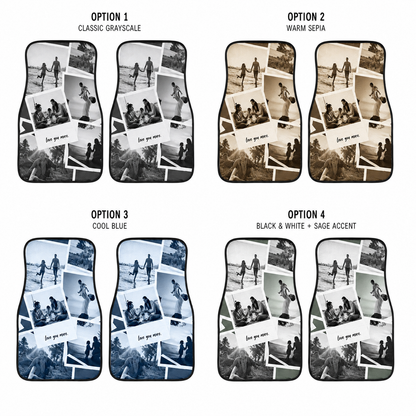 Personalized Dad Memories Flannel Car Floor Mats, Custom Dad Floor Mats, Gift For Dad TOM99