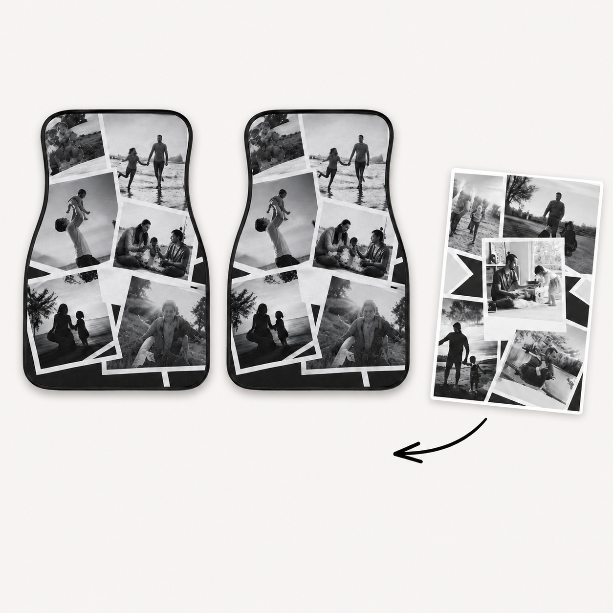 Personalized Dad Memories Flannel Car Floor Mats, Custom Dad Floor Mats, Gift For Dad TOM99