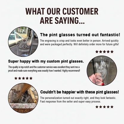 Custom Photo Horse Beer Pint Glass – Unique Keepsake for Horse Moms & Dads THUC99H04