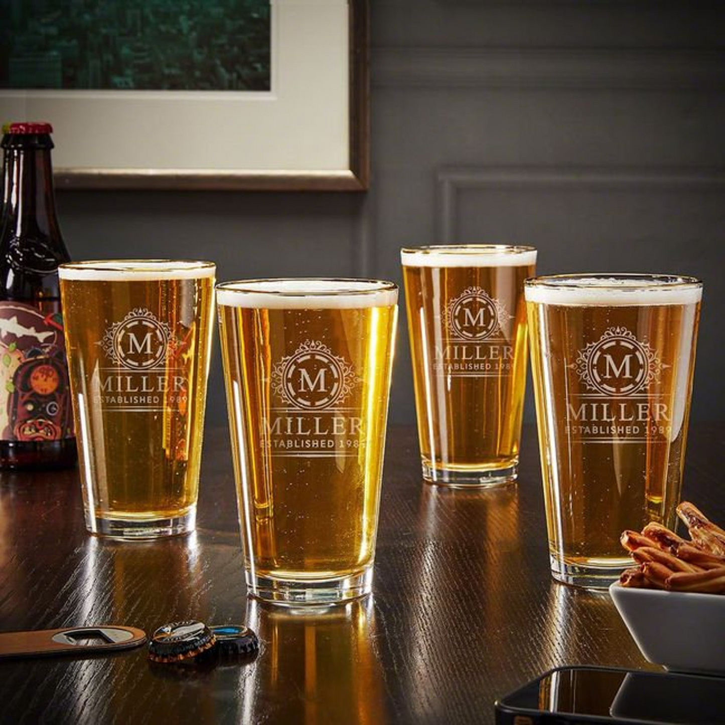 Laser Engraved Pint Glasses Custom