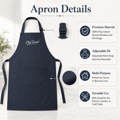 Custom US Dad Apron, Personalized Apron For Dad, Gifts For Dad - TOM99