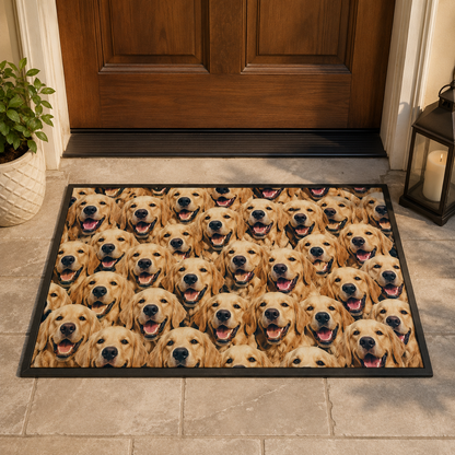 Custom Photo Dog Face Doormat | Photo Pet Doormat | Gift For Dog Lovers