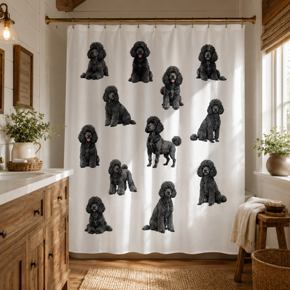 Custom Photo Dog Shower Curtain | Gift For Dog Lovers