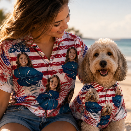 Custom Photo Dog Hawaiian Shirt, Personalized Hawaiian Shirt, Dog Lover Vacation Gift For Dog