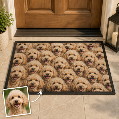 Custom Photo Dog Face Doormat | Photo Pet Doormat | Gift For Dog Lovers