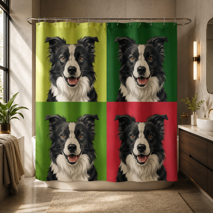 Custom Photo Dog Shower Curtain | Gift For Dog Lovers