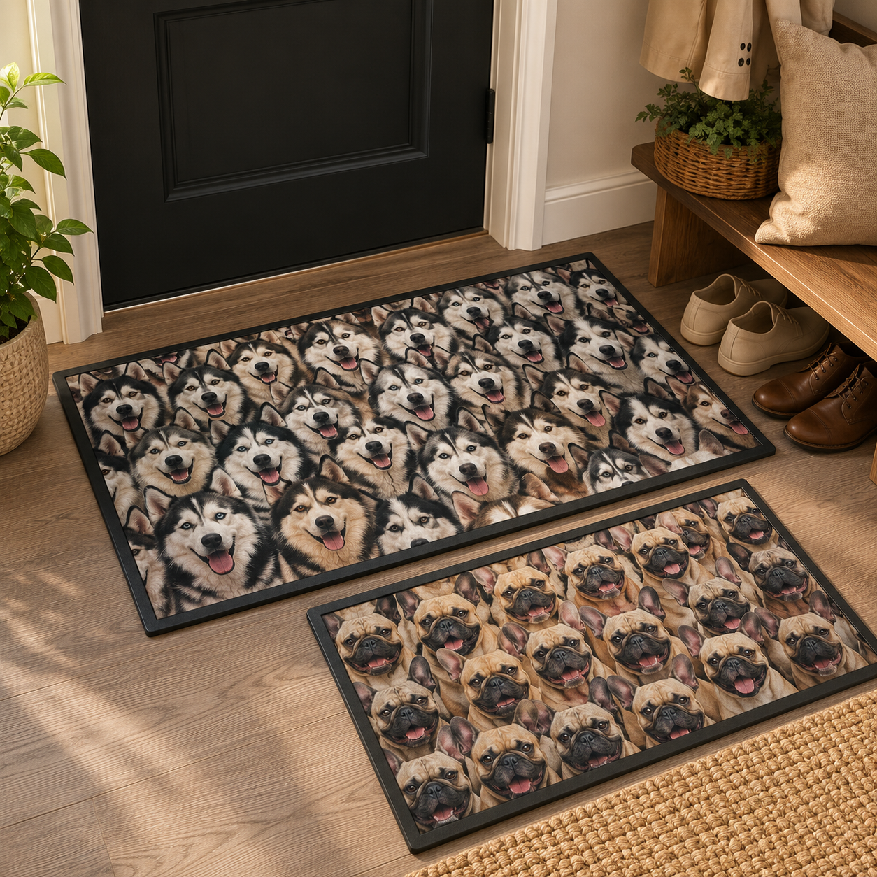 Custom Photo Dog Face Doormat | Photo Pet Doormat | Gift For Dog Lovers