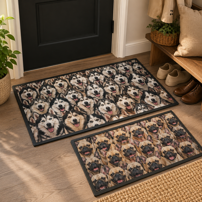 Custom Photo Dog Face Doormat | Photo Pet Doormat | Gift For Dog Lovers