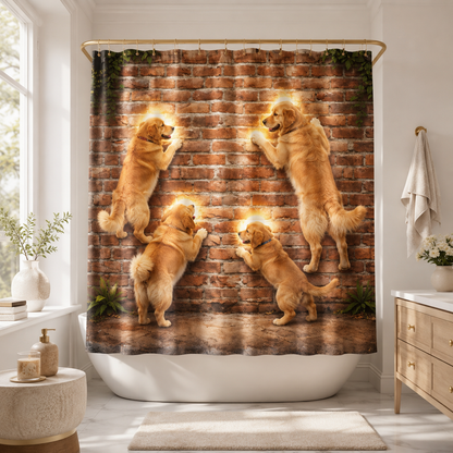 Custom Photo Dog Shower Curtain | Gift For Dog Lovers