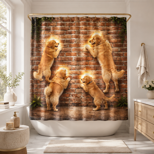 Custom Photo Dog Shower Curtain | Gift For Dog Lovers