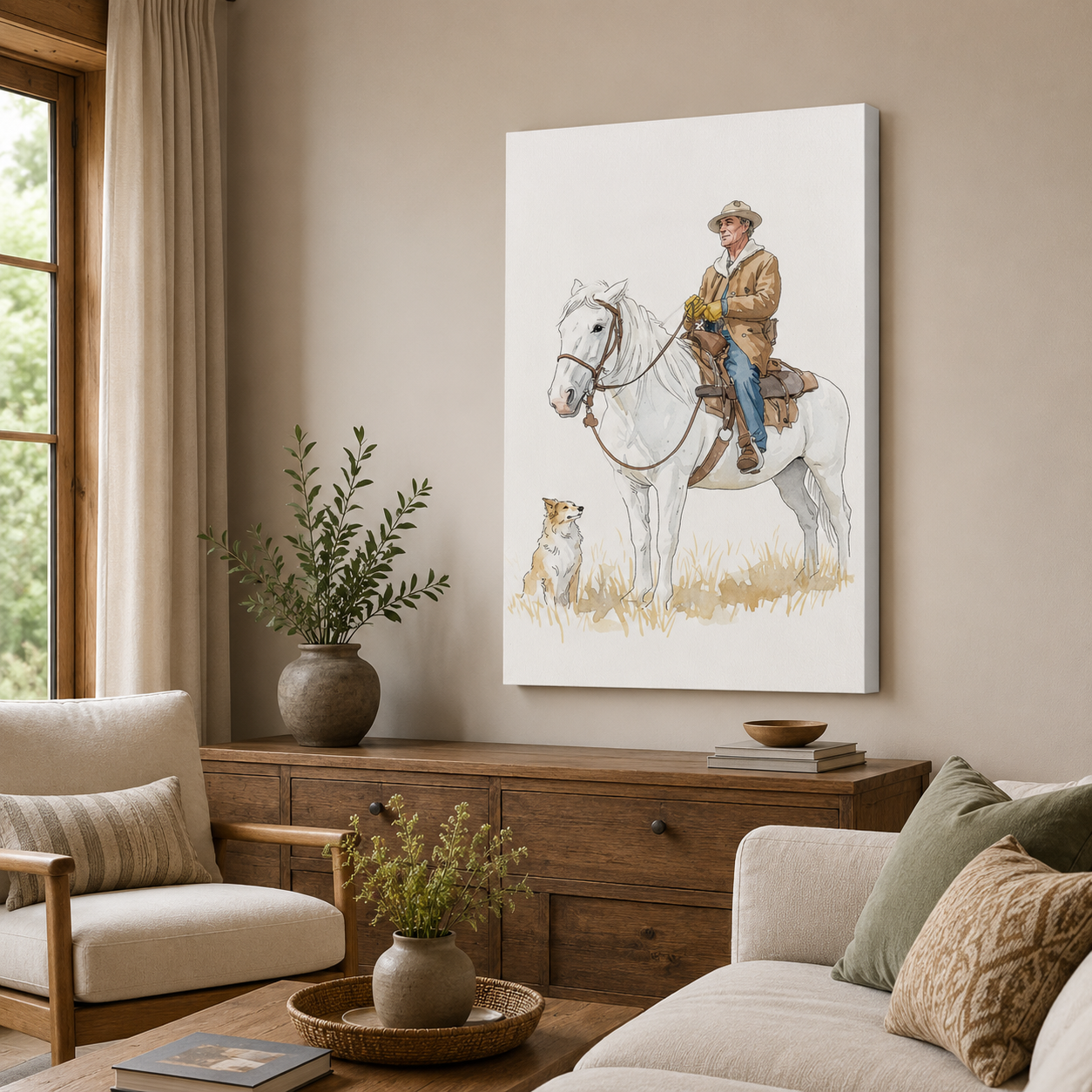 Custom Photo True Horse Wall Art Canvas | Personalized Horse Photo Canvas | Gift For Horse Lovers TOM99