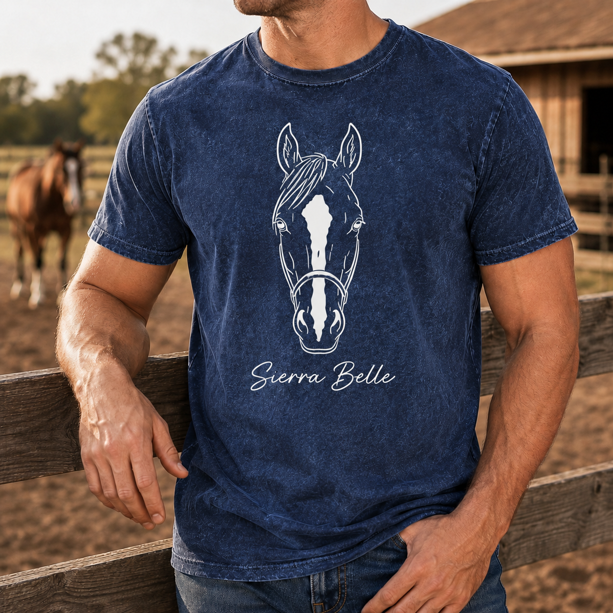 Custom Photo Horse Wash T-Shirt | Personalized Horse Lover Shirt | Gift For Horse Lovers TOM99