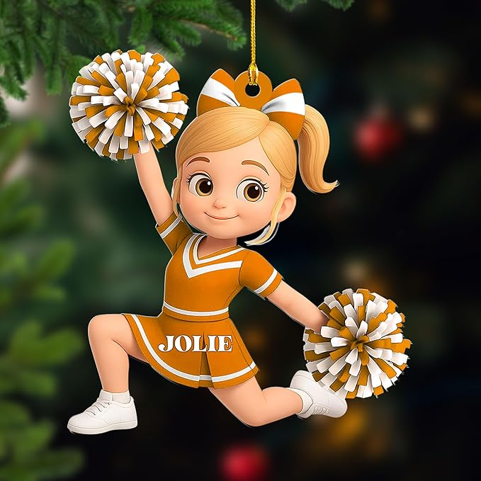 Custom Cheerleaders Style 16 Christmas Ornament