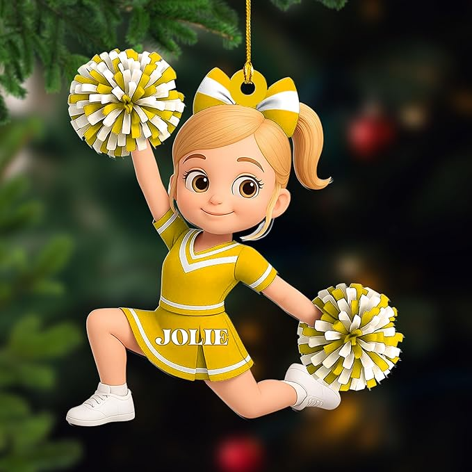 Custom Cheerleaders Style 16 Christmas Ornament