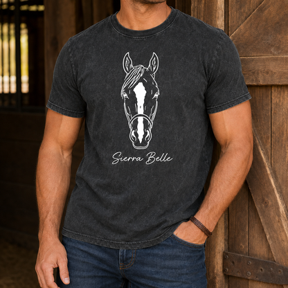 Custom Photo Horse Wash T-Shirt | Personalized Horse Lover Shirt | Gift For Horse Lovers TOM99