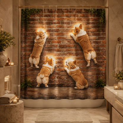 Custom Photo Dog Shower Curtain | Gift For Dog Lovers