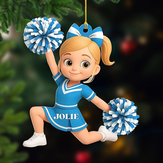 Custom Cheerleaders Style 16 Christmas Ornament