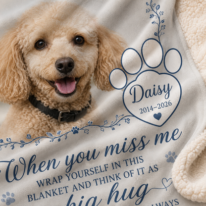 Custom Photo Dog Memories Blanket | Personalized Dog Lovers Gifts | Gift For Dog Lovers TOM99