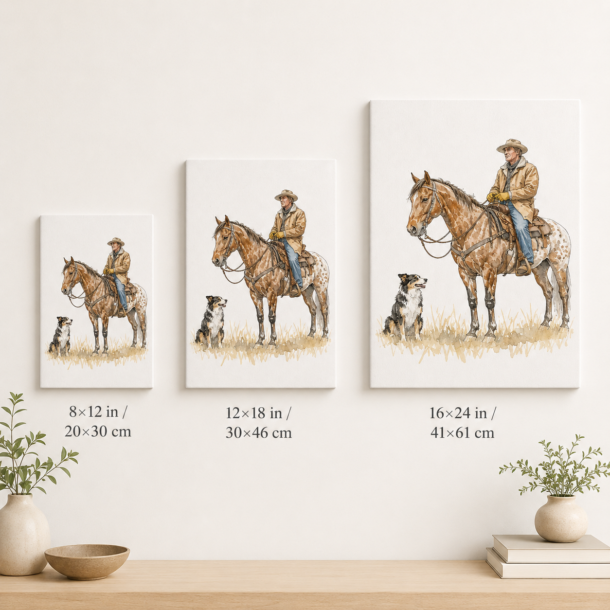Custom Photo True Horse Wall Art Canvas | Personalized Horse Photo Canvas | Gift For Horse Lovers TOM99
