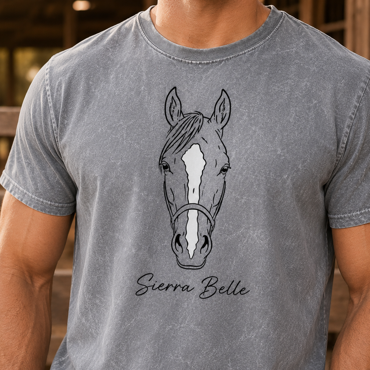 Custom Photo Horse Wash T-Shirt | Personalized Horse Lover Shirt | Gift For Horse Lovers TOM99