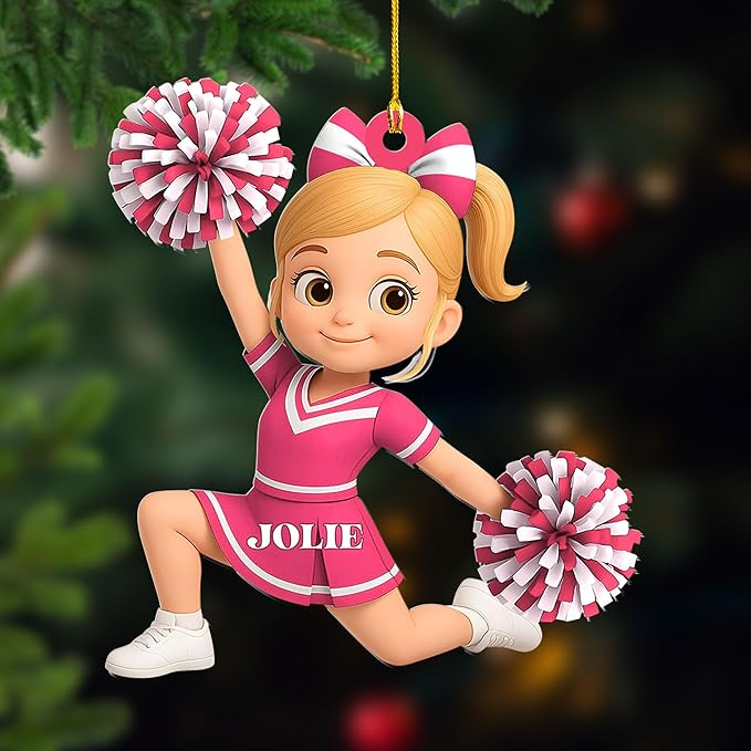 Custom Cheerleaders Style 16 Christmas Ornament