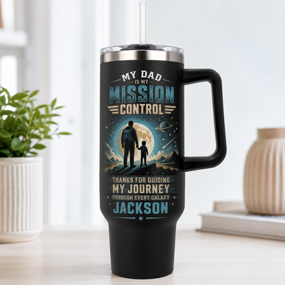 Custom My Dad 40oz Tumbler, Personalized Dad Tumbler, Father’s Day Gift TOM99