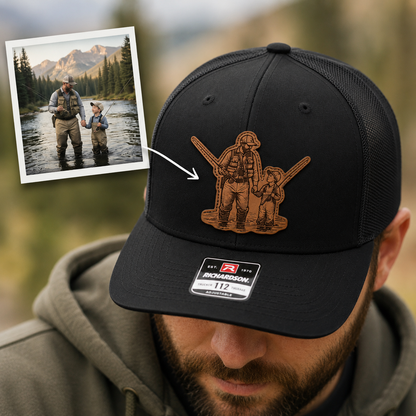 Dad Trucker Hat With Photo– Personalized Dad Hat | Father's Day Gift | Gift For Dad