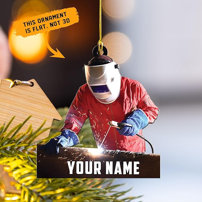 Custom Welder Welding Style 12 Christmas Ornament