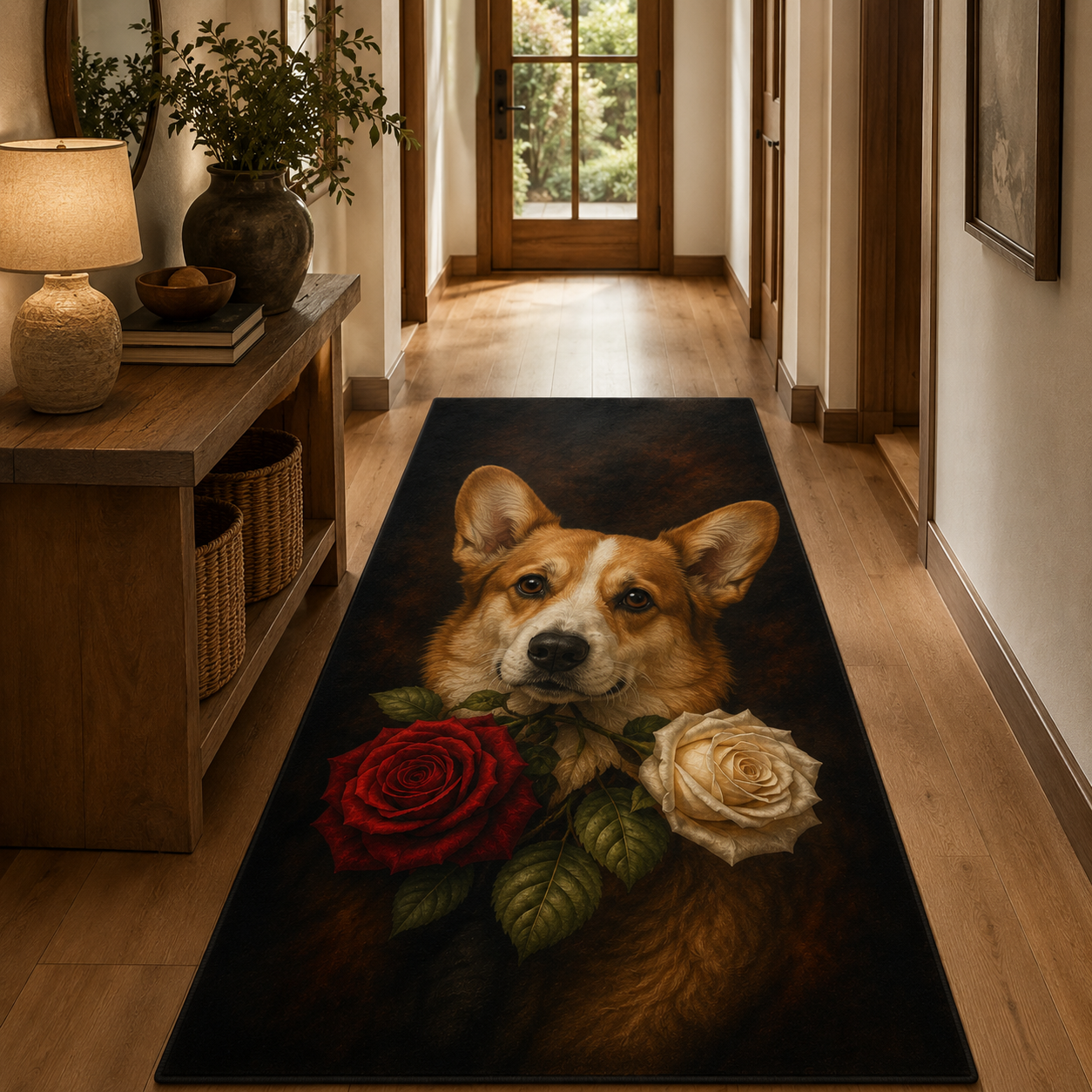 Custom Photo Dog Area Rug | Gift For Dog Lovers