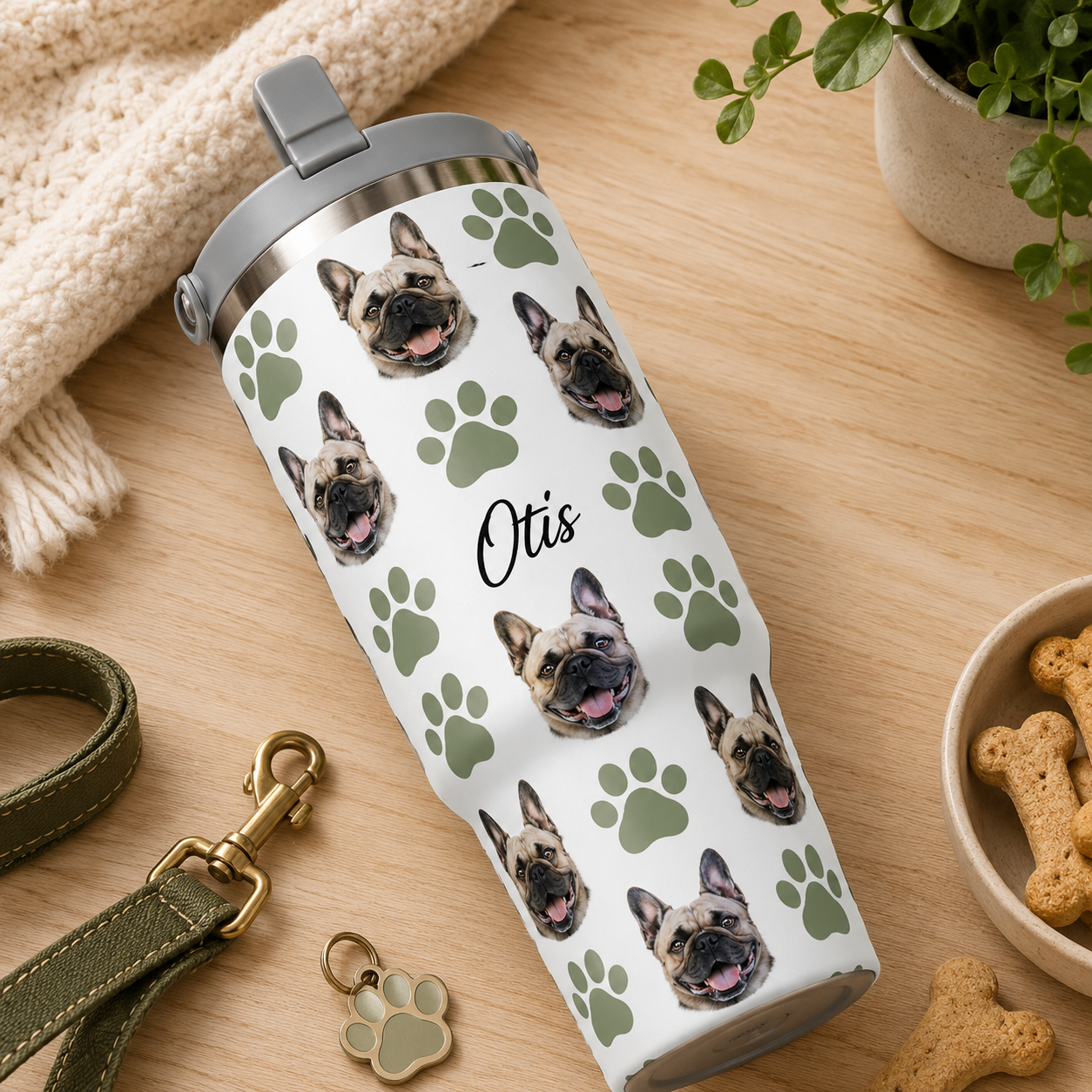 Custom Photo Dog 30oz Tumbler | Gift For Dog Lovers | Pet Lover Gifts TOM99
