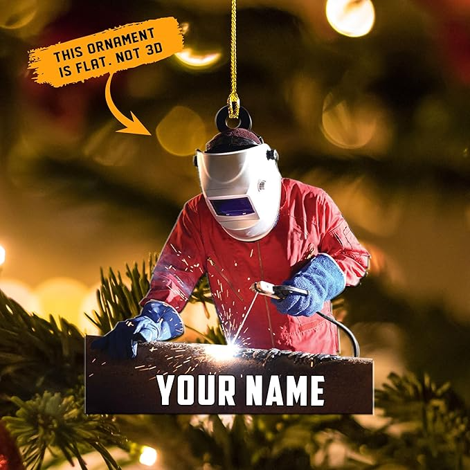 Custom Welder Welding Style 12 Christmas Ornament