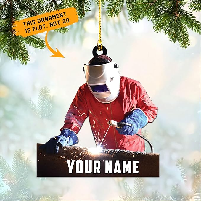 Custom Welder Welding Style 12 Christmas Ornament