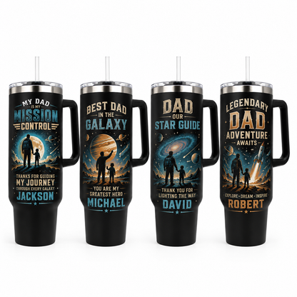Custom My Dad 40oz Tumbler, Personalized Dad Tumbler, Father’s Day Gift TOM99