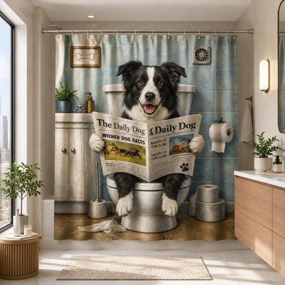Custom Photo Dog Shower Curtain | Gift For Dog Lovers